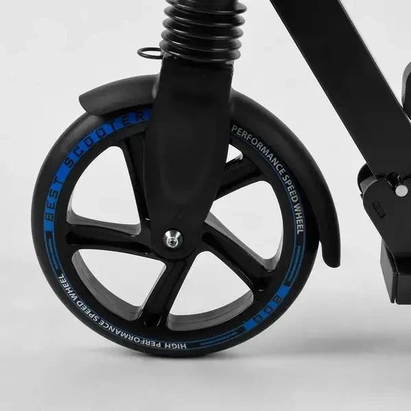 Самокат двоколісний алюмінієвий Best Scooter чорний 1358026779 фото