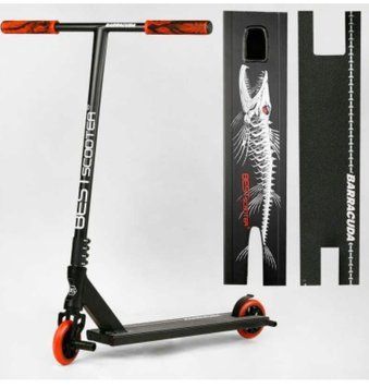 Трюковий самокат Best Scooter Barracuda червоні колеса 1781179042 фото
